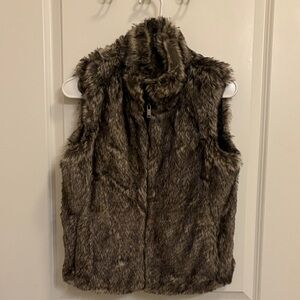 Banana Republic Faux Fur Vest